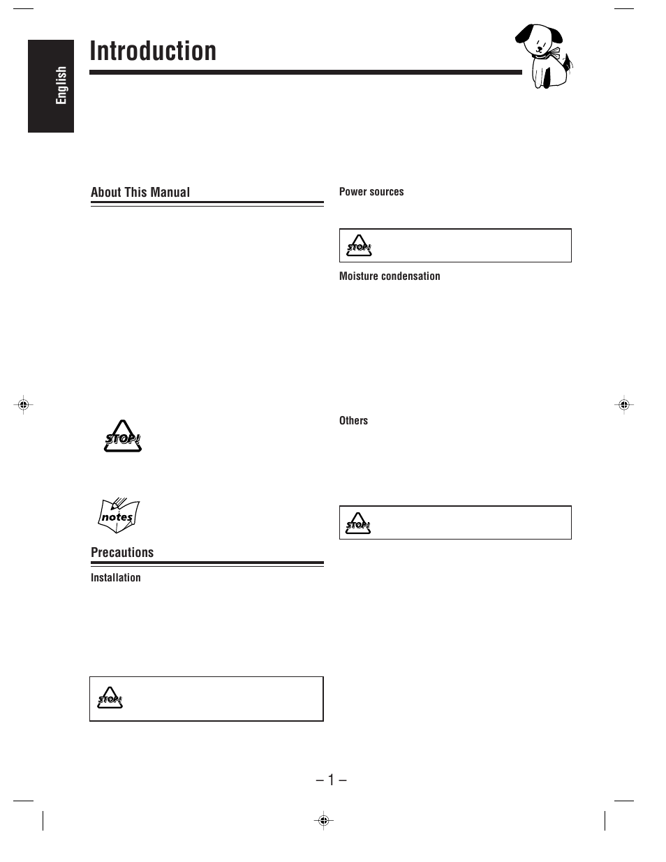 Introduction, English, About this manual | Precautions | JVC MX-WMD90 User Manual | Page 4 / 58