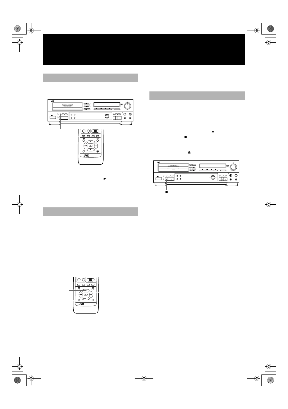 Random playback, Cd playback pitch control, Disc lock function | Mix balance standby phones level max min | JVC XL-R5000BK User Manual | Page 20 / 48