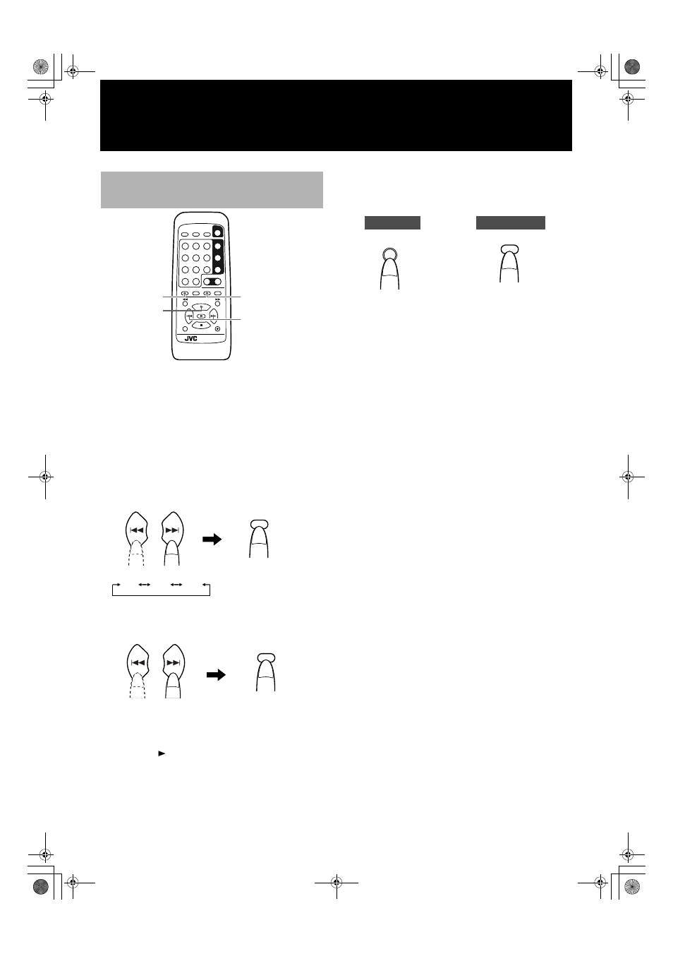 Program playback using the remote control, Press the set button, Select and enter the program source | Select and enter the track, Press the 3 button to start program play | JVC XL-R5000BK User Manual | Page 22 / 48