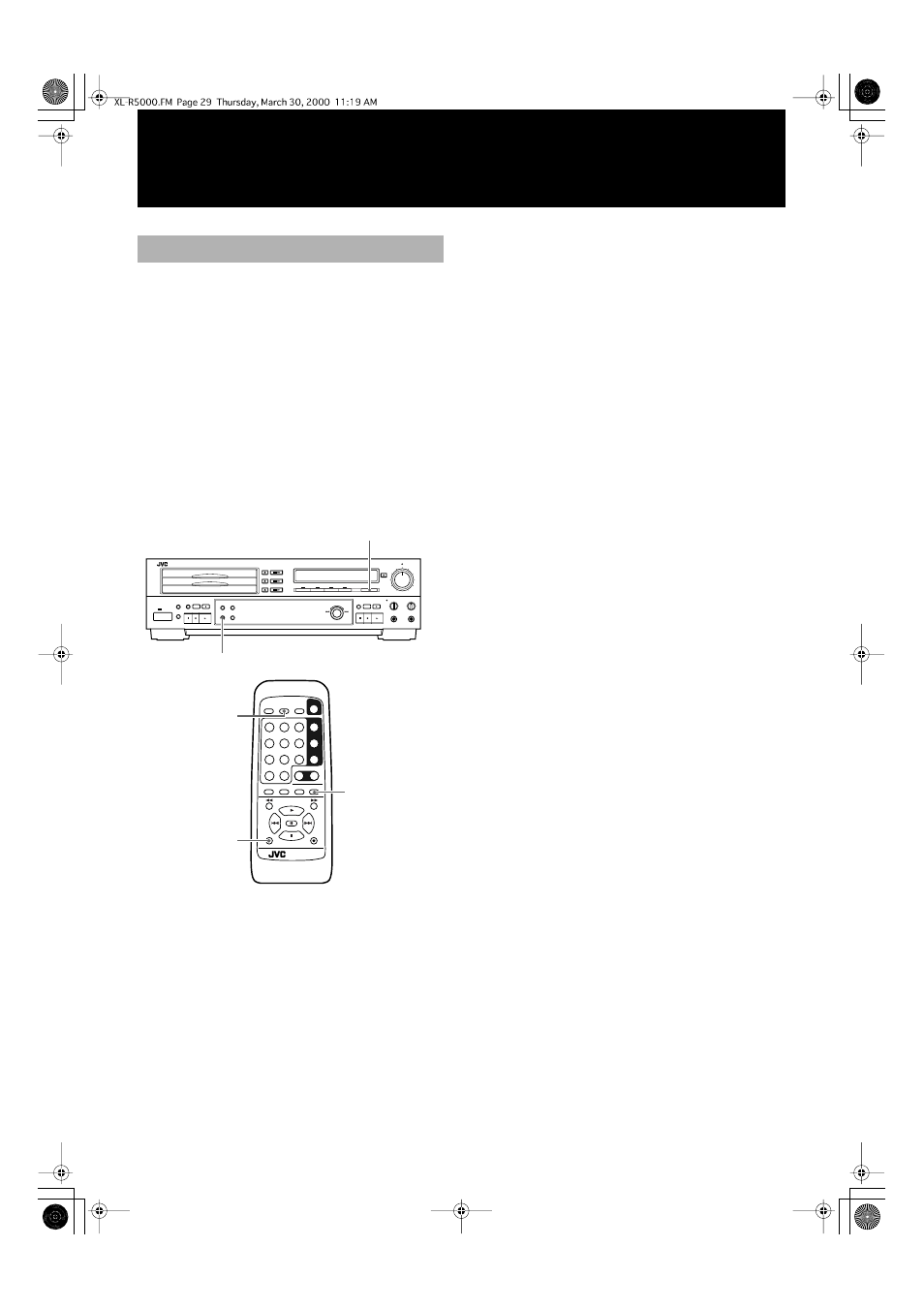 Finalization, Mix balance standby phones level max min | JVC XL-R5000BK User Manual | Page 34 / 48