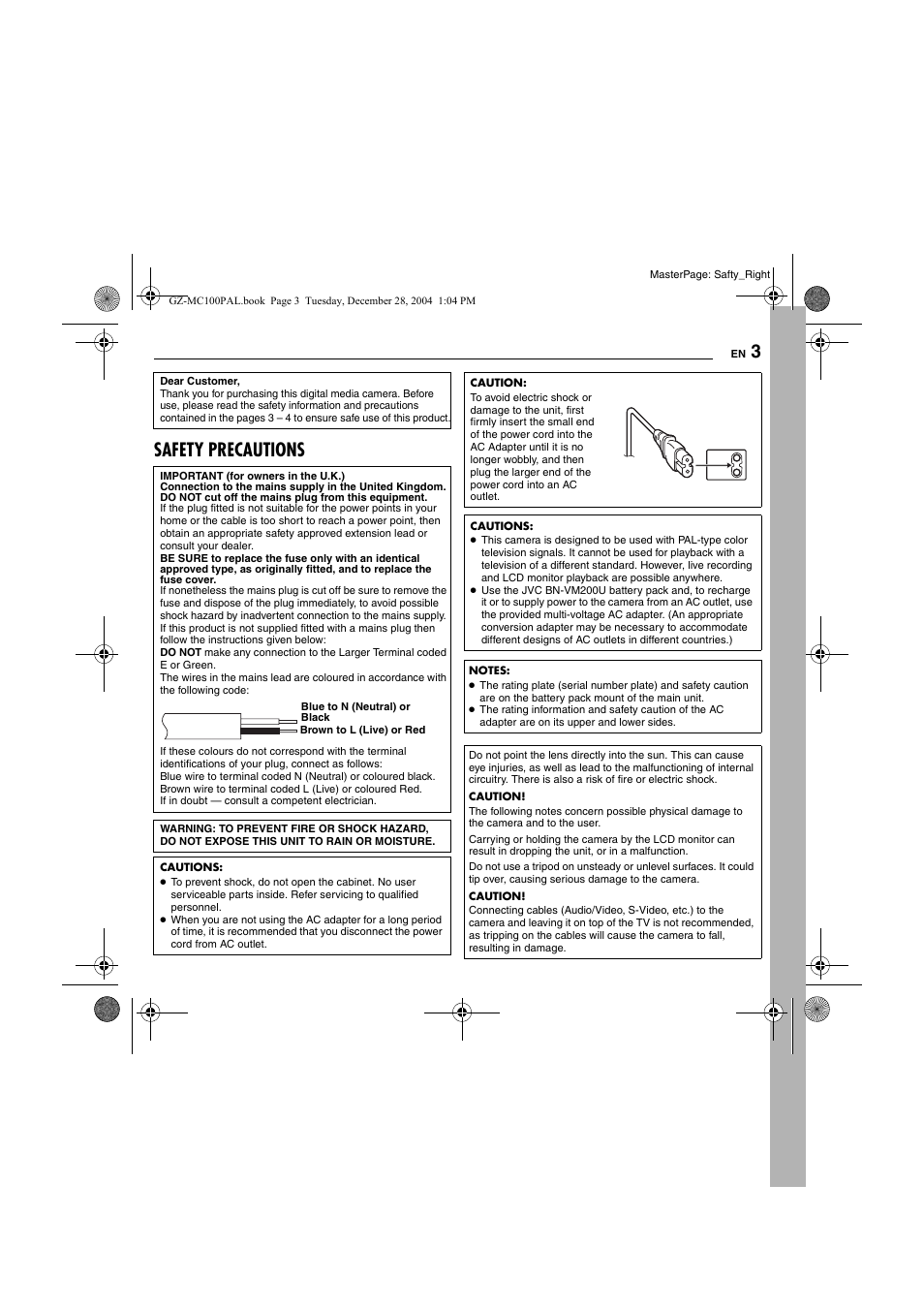 Safety precautions | JVC LYT1341-001B EN User Manual | Page 3 / 44