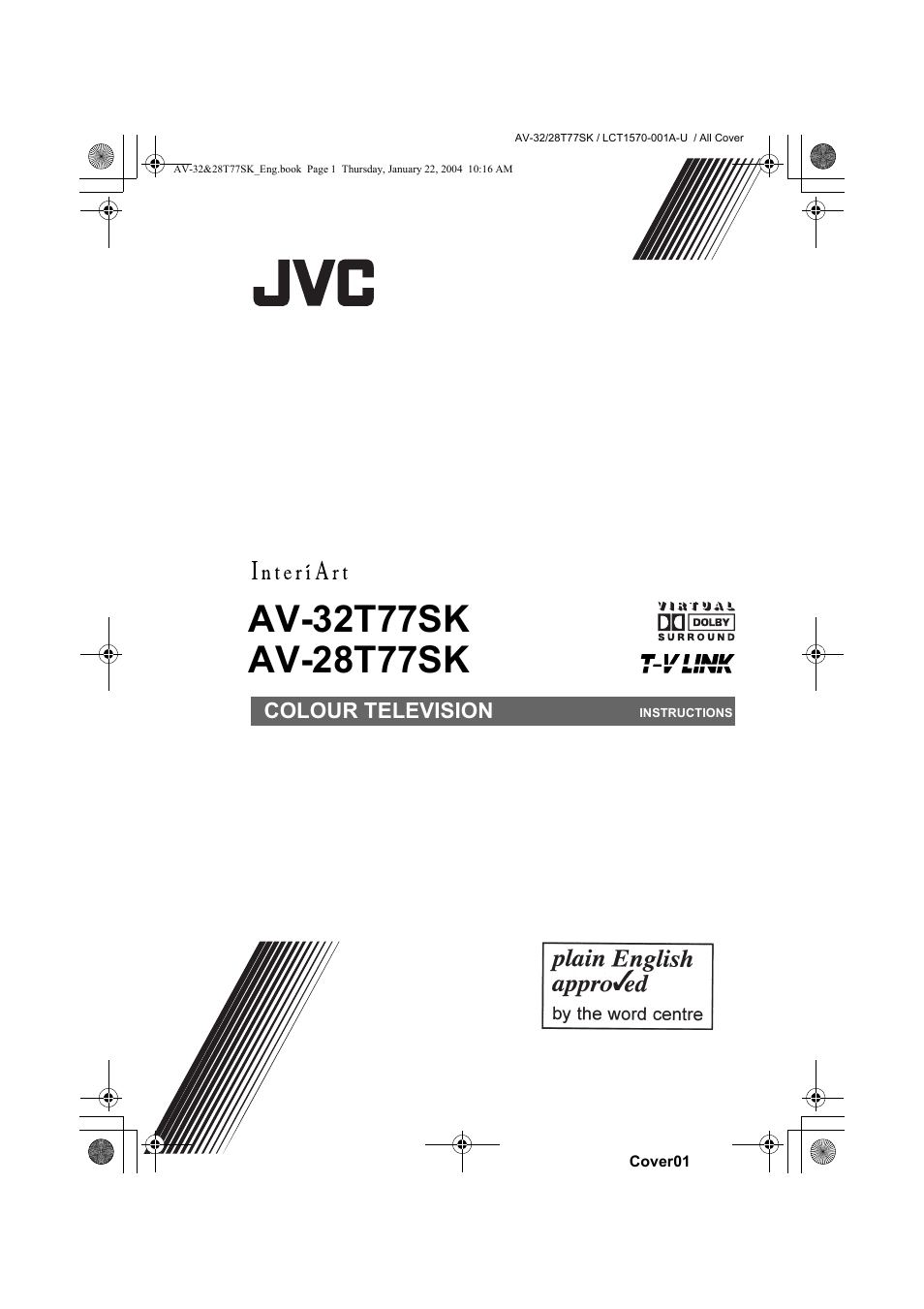 JVC AV-32T77SK User Manual | 40 pages