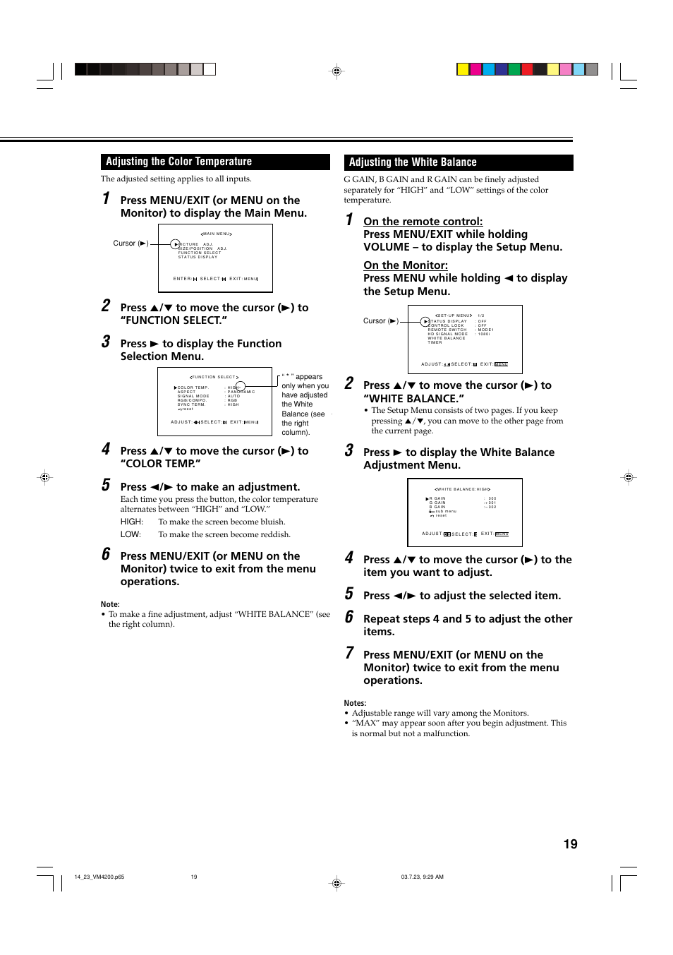 JVC VM-4200 User Manual | Page 21 / 44