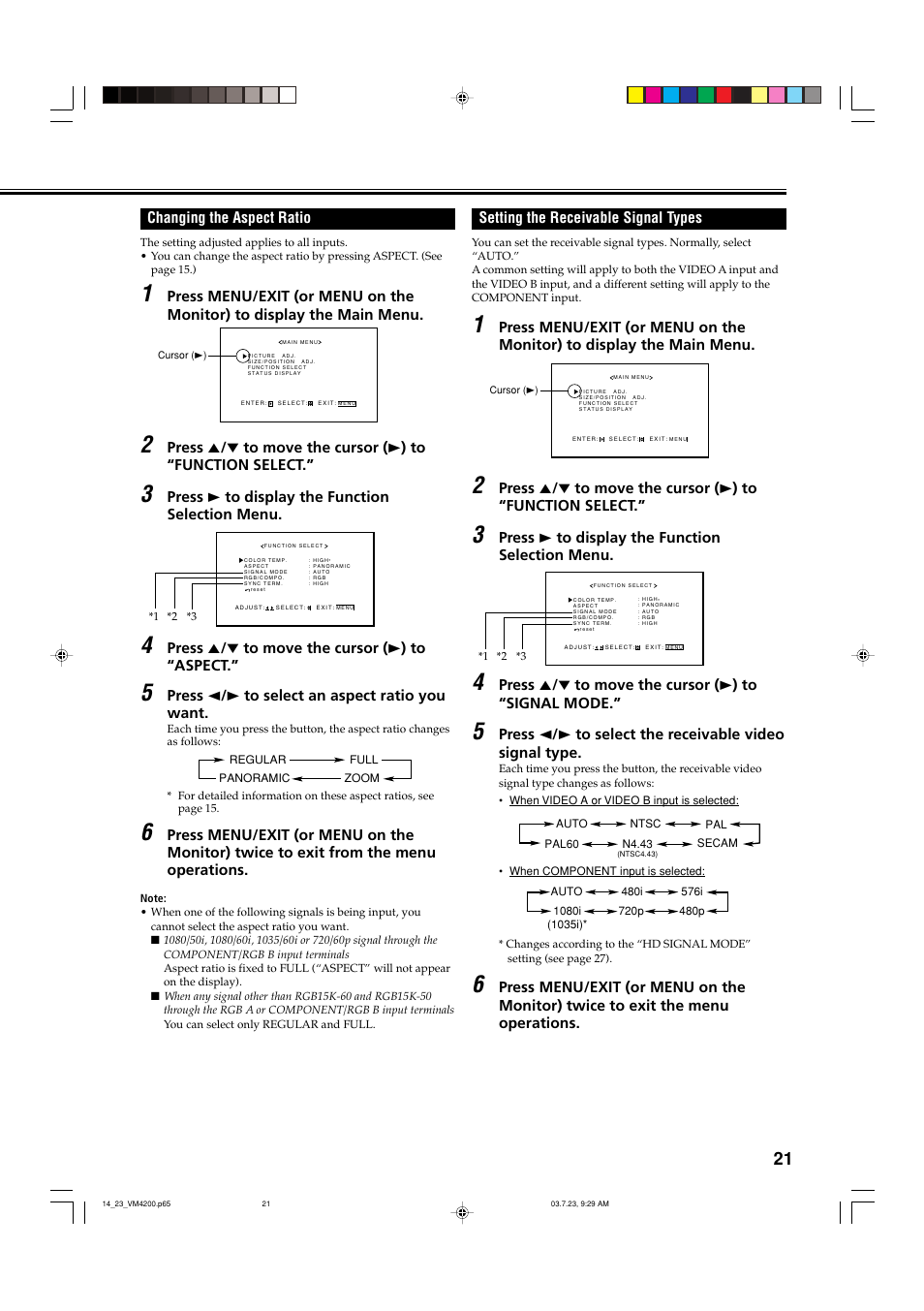 JVC VM-4200 User Manual | Page 23 / 44