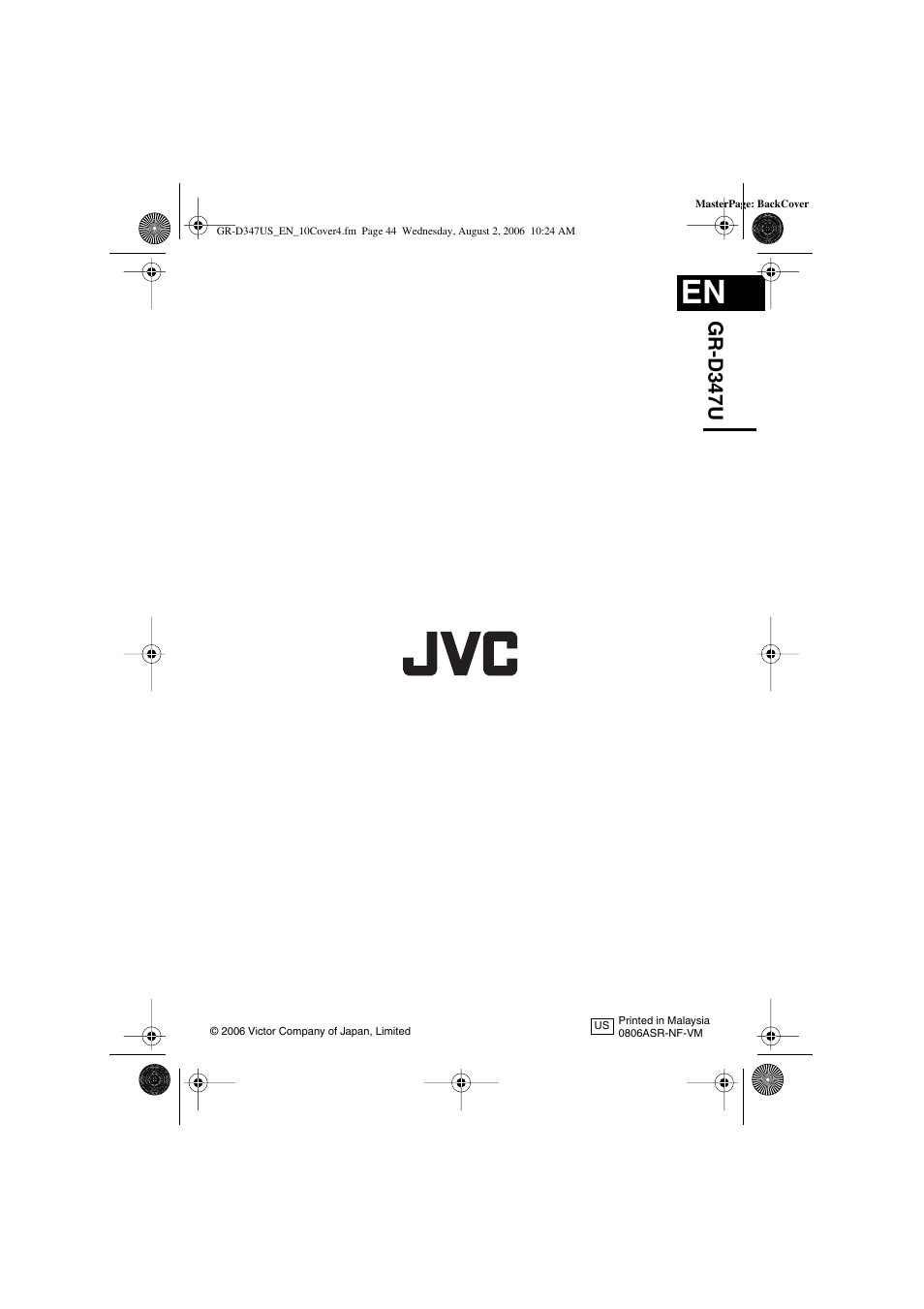 Gr-d347u | JVC GR-D347U User Manual | Page 44 / 88