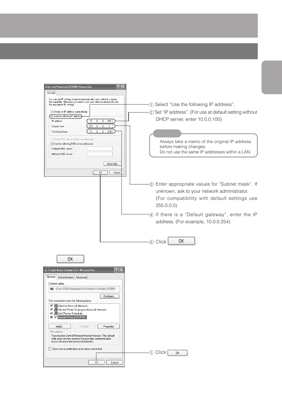 Set the ip address | JVC DM-NC40 User Manual | Page 21 / 60
