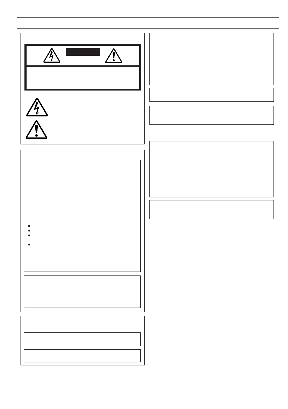 Safety precautions, For usa and canada, Information for usa | JVC DM-NC40 User Manual | Page 3 / 60