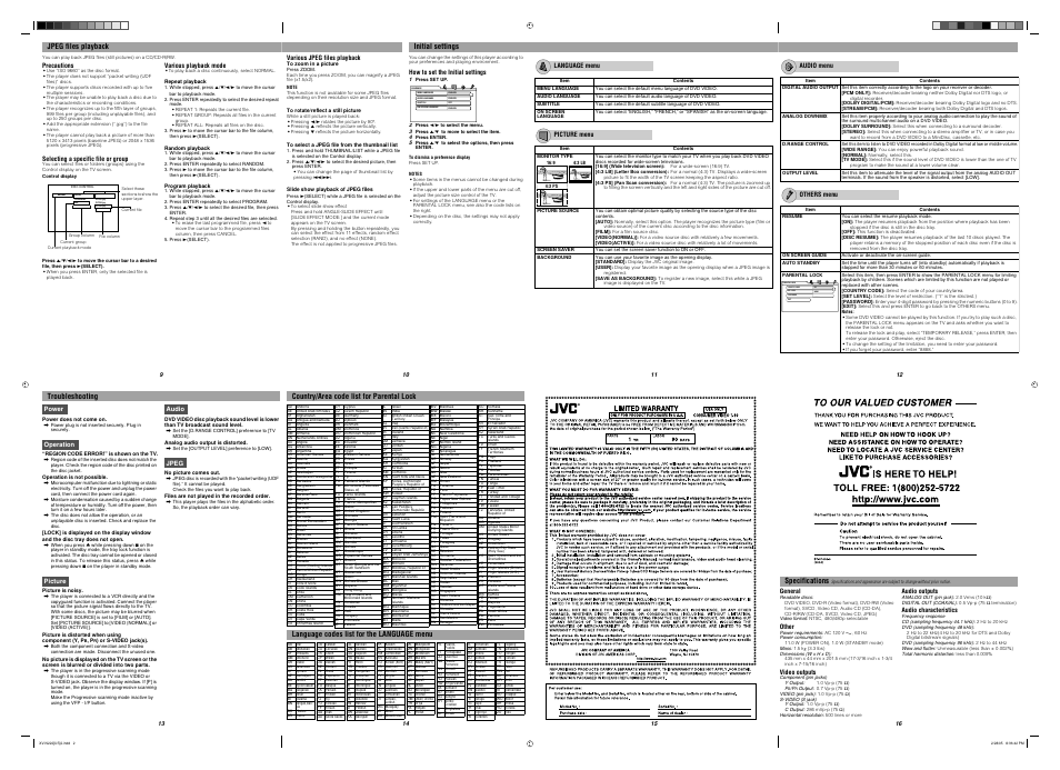 Back | JVC XV-N222S User Manual | Page 2 / 2