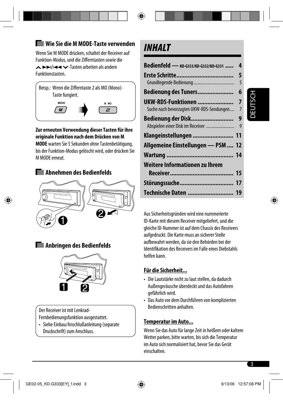 Inhalt | JVC KD-G332 User Manual | Page 21 / 56