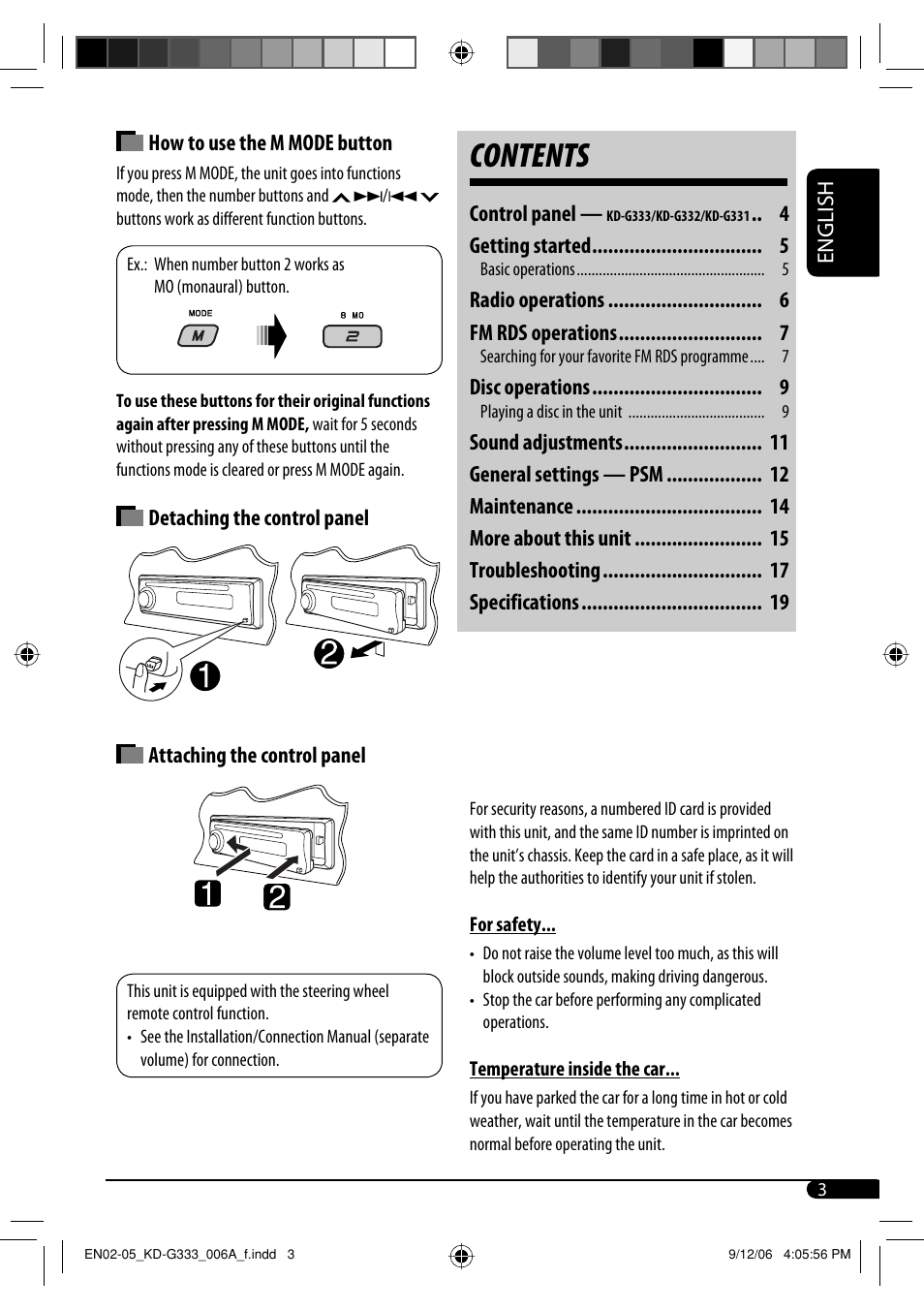 JVC KD-G332 User Manual | Page 3 / 56