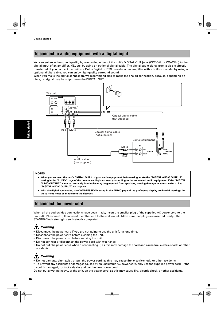 Warning | JVC XV-M50BK User Manual | Page 18 / 56