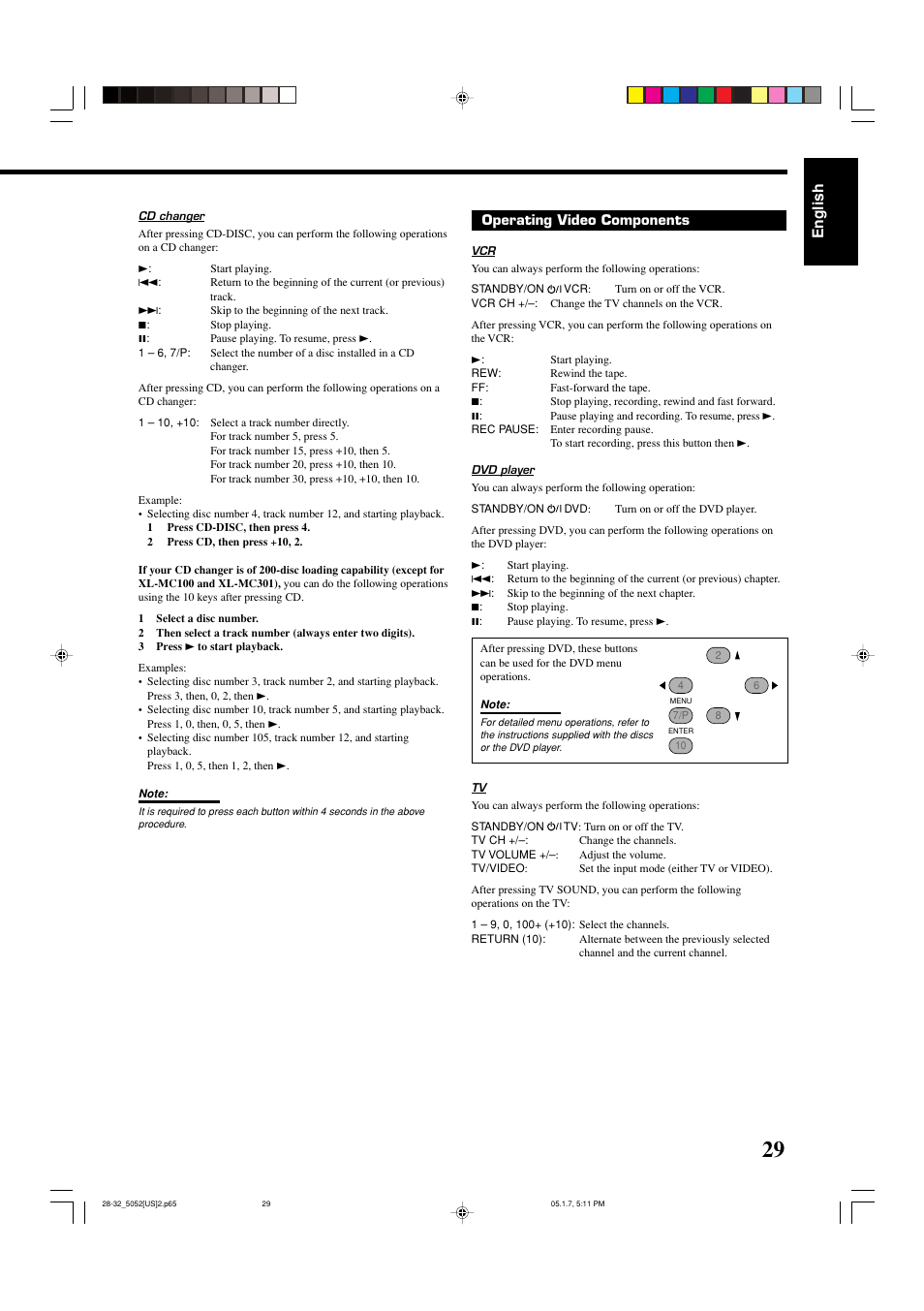 English | JVC LVT1290-007A User Manual | Page 31 / 35