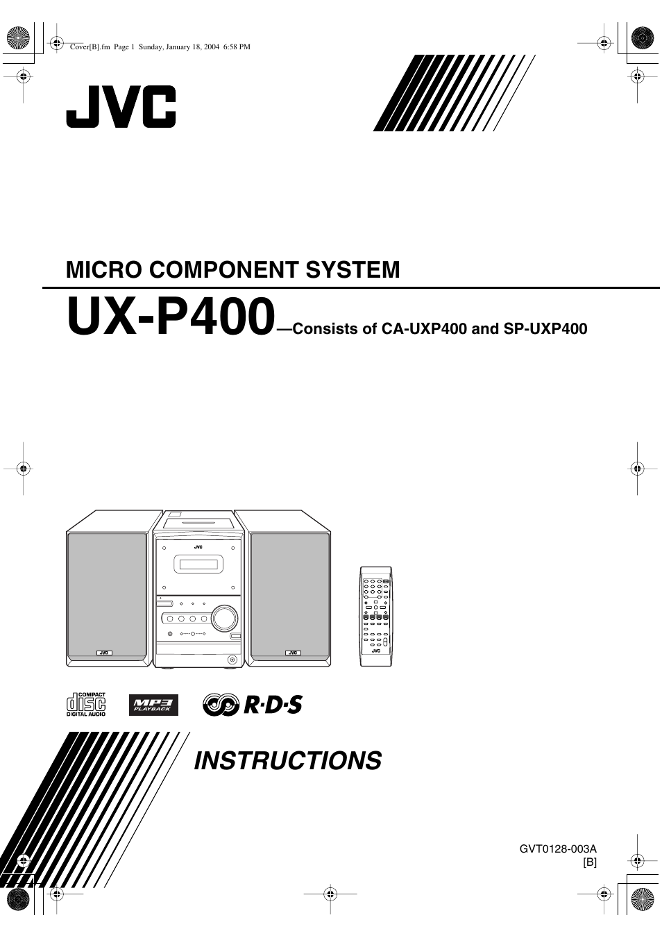 JVC UX-P400 User Manual | 32 pages