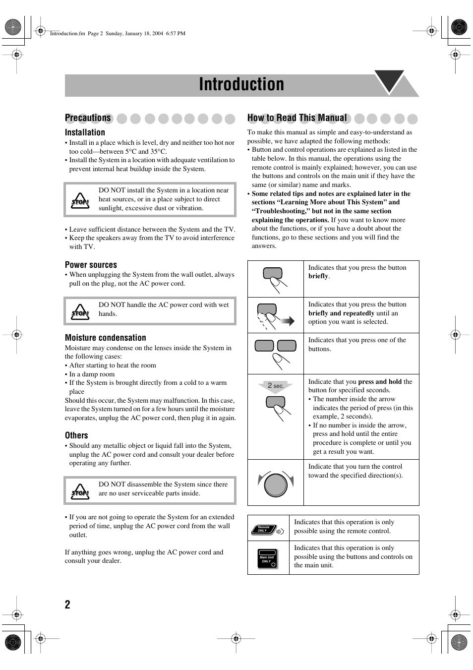 Introduction, Precautions, How to read this manual | JVC UX-P400 User Manual | Page 4 / 32