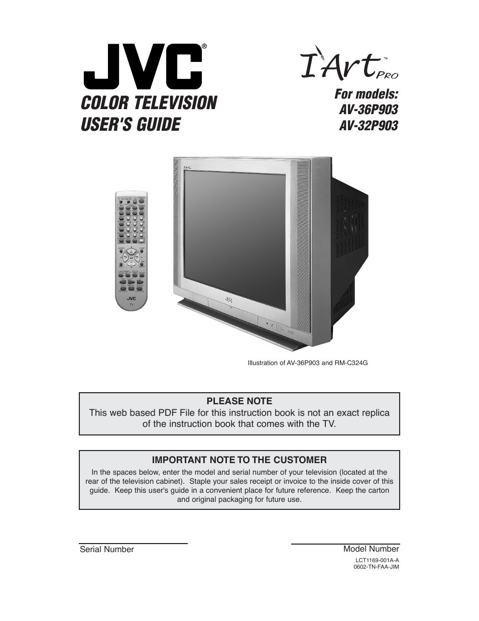 JVC AV 36P903 User Manual | 60 pages