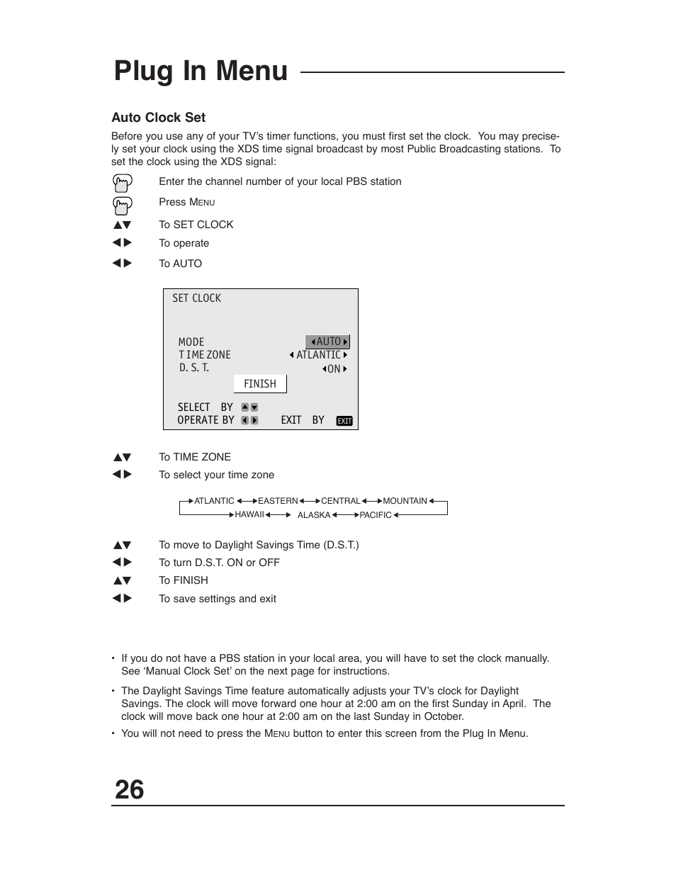Plug in menu | JVC AV 36P903 User Manual | Page 26 / 60