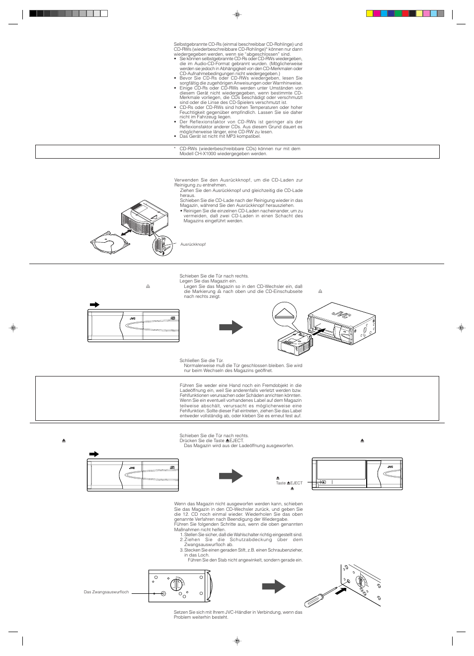 Compact disc changer | JVC CH-X1000 User Manual | Page 6 / 6