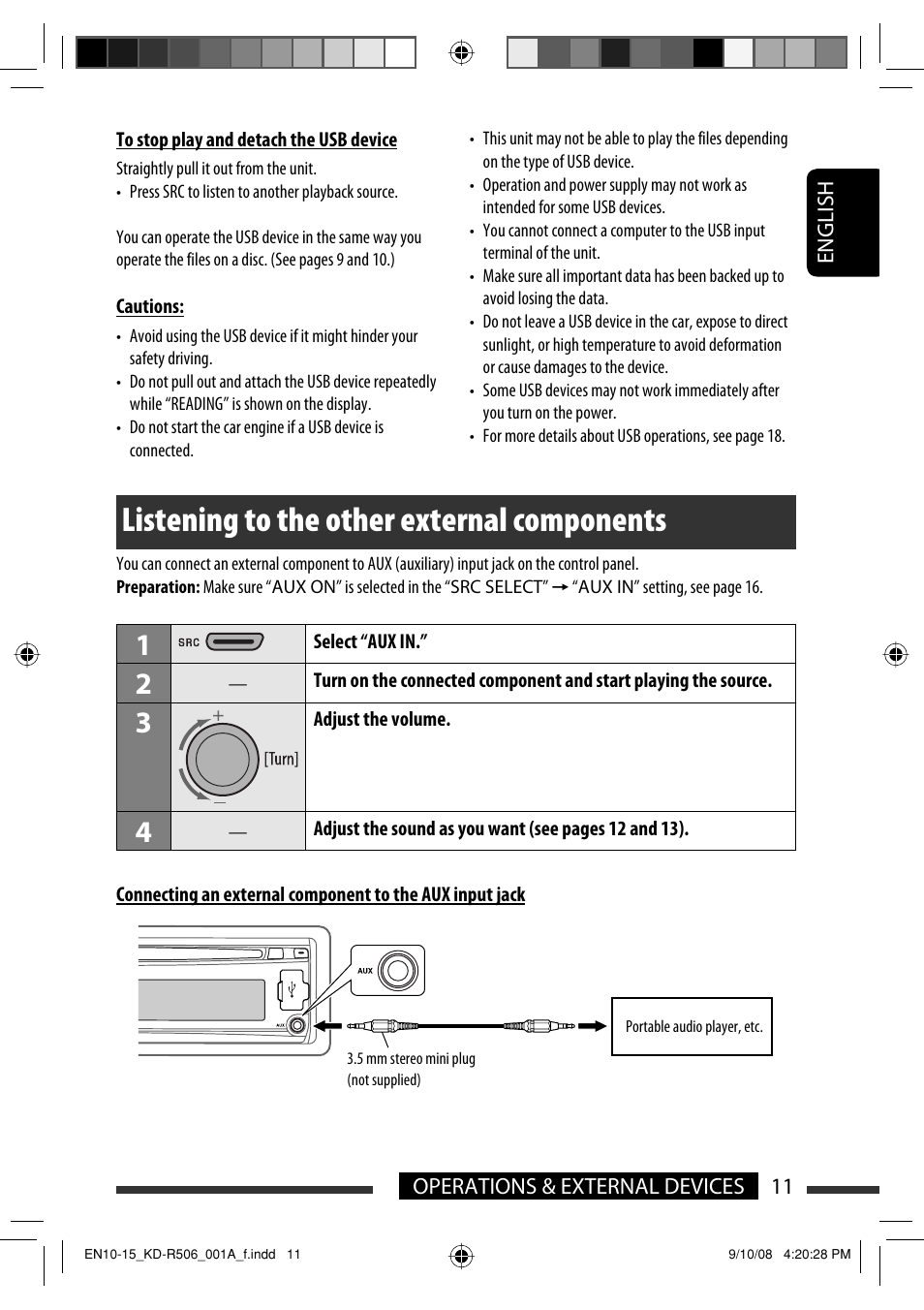 Listening to the other external components | JVC GET0576-001A User Manual | Page 129 / 146