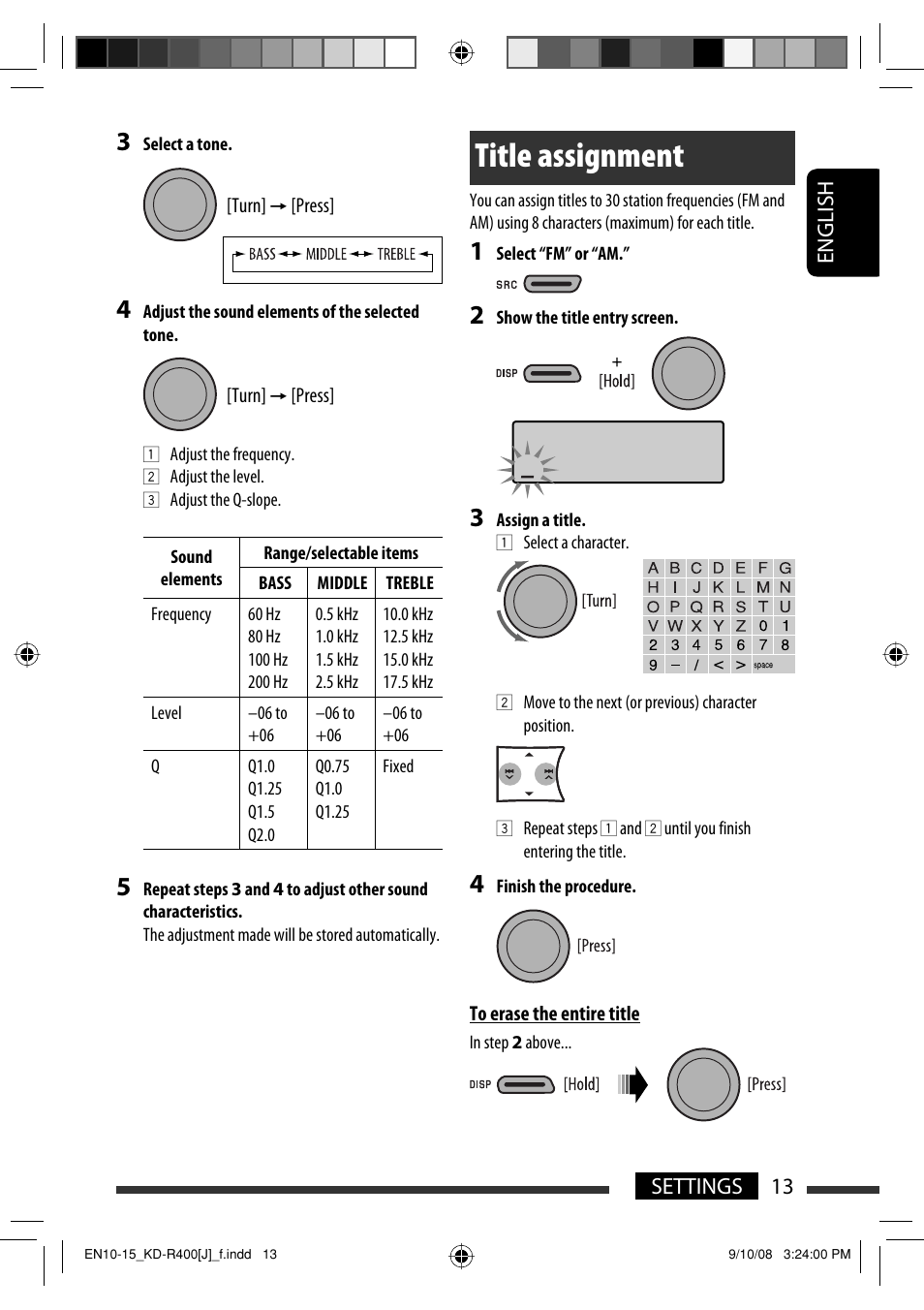 Title assignment | JVC GET0576-001A User Manual | Page 13 / 146