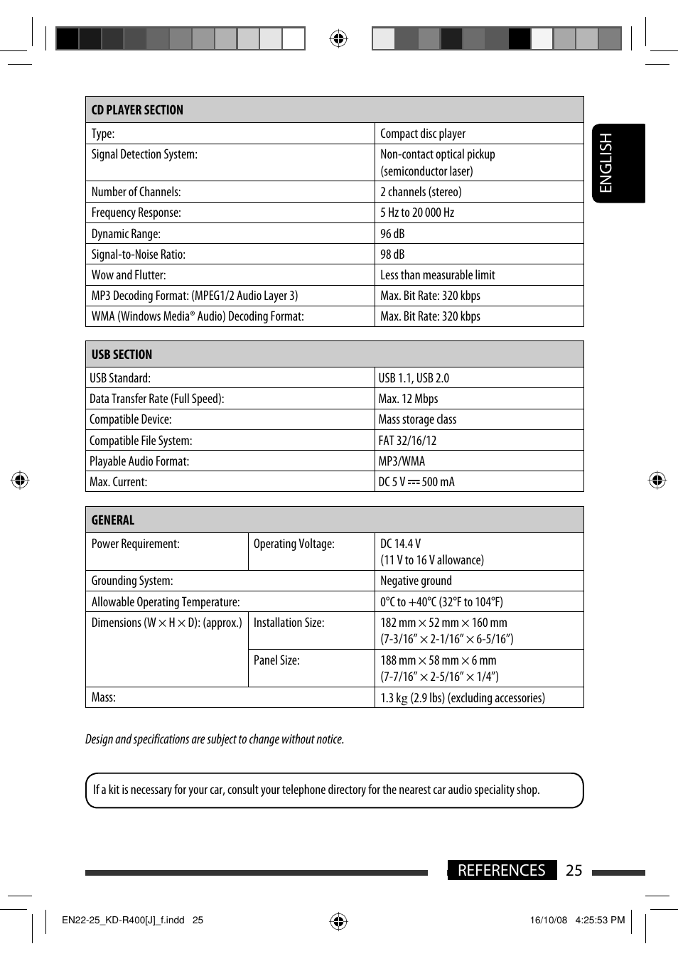 English 25 references | JVC GET0576-001A User Manual | Page 25 / 146