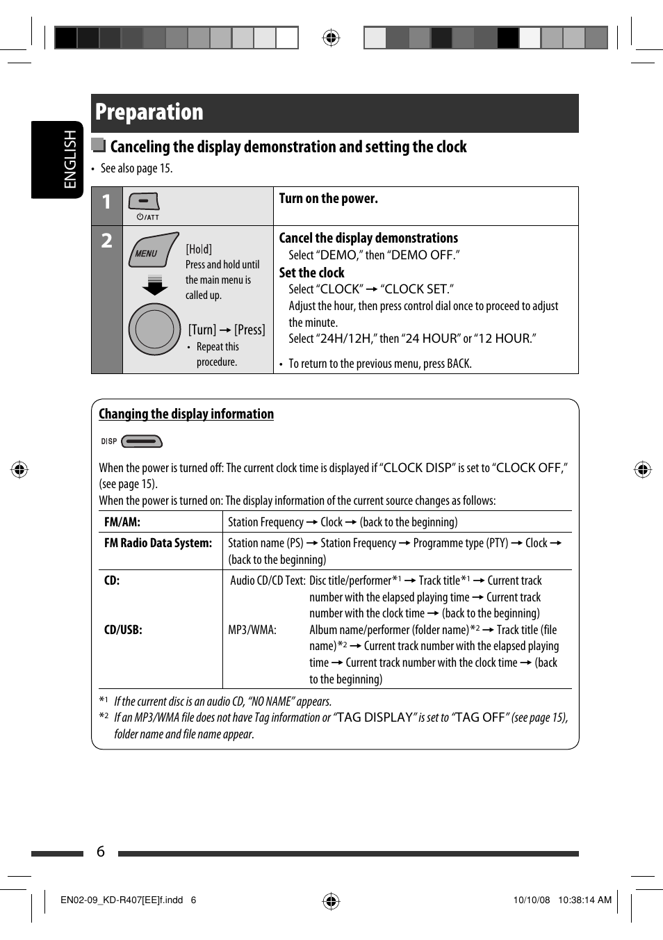 Preparation, English 6 | JVC GET0576-001A User Manual | Page 68 / 146