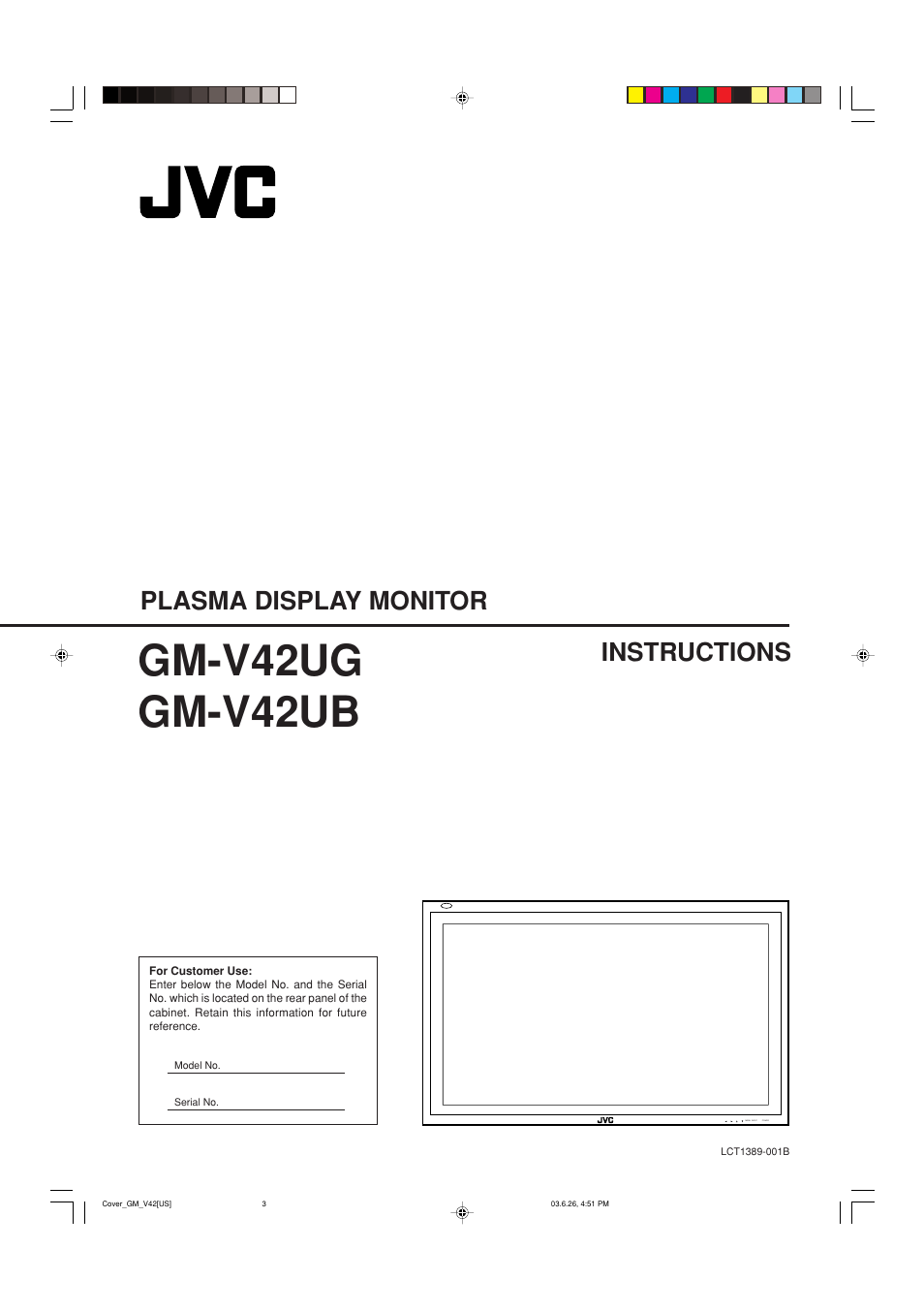 JVC GM-V42UB User Manual | 44 pages