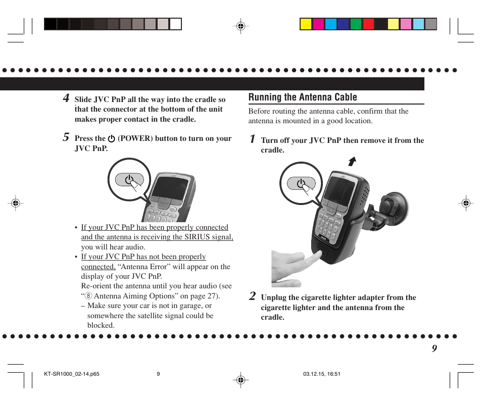JVC SIRIUS KT-SR1000 User Manual | Page 9 / 32