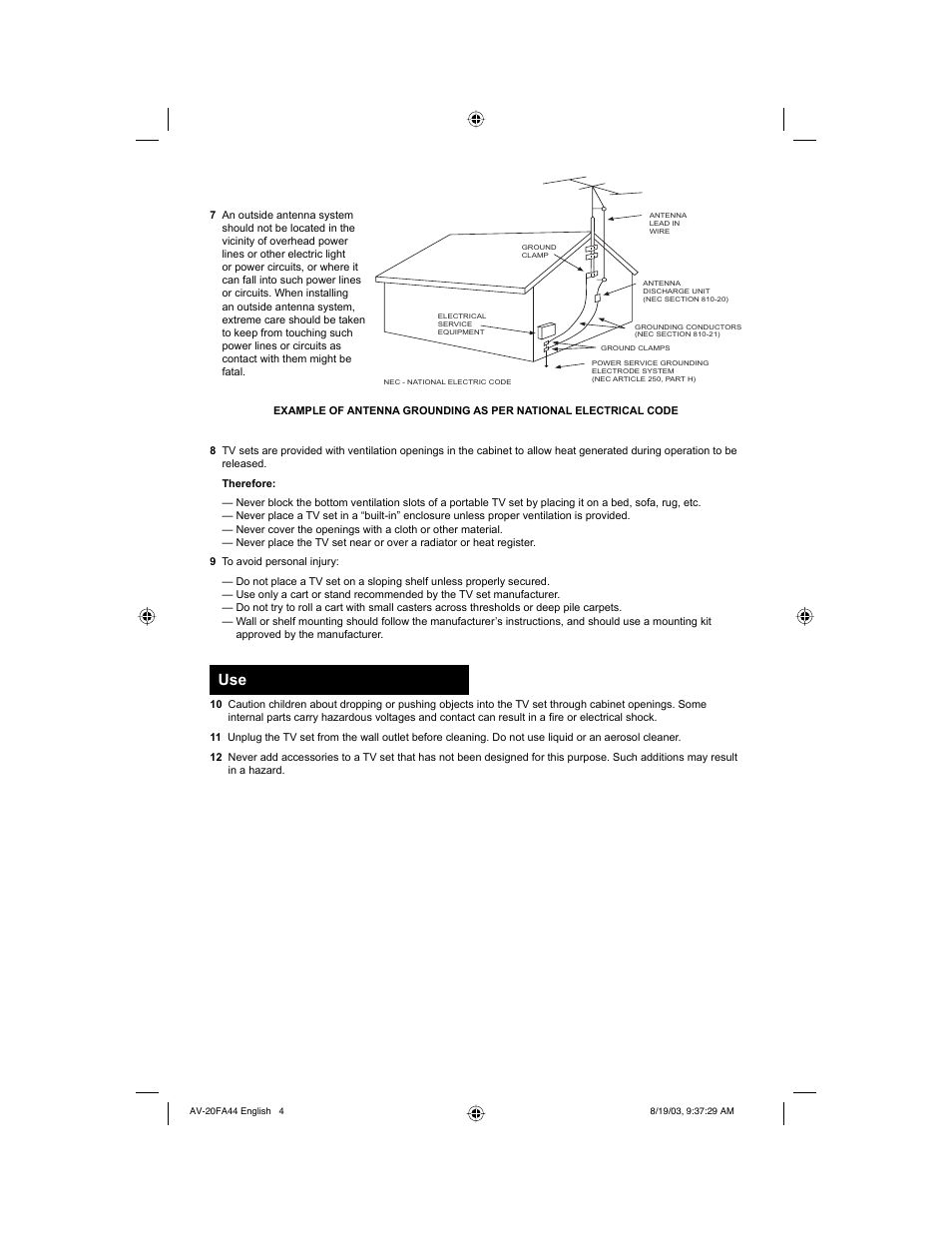 JVC AV 20FA44 User Manual | Page 4 / 52