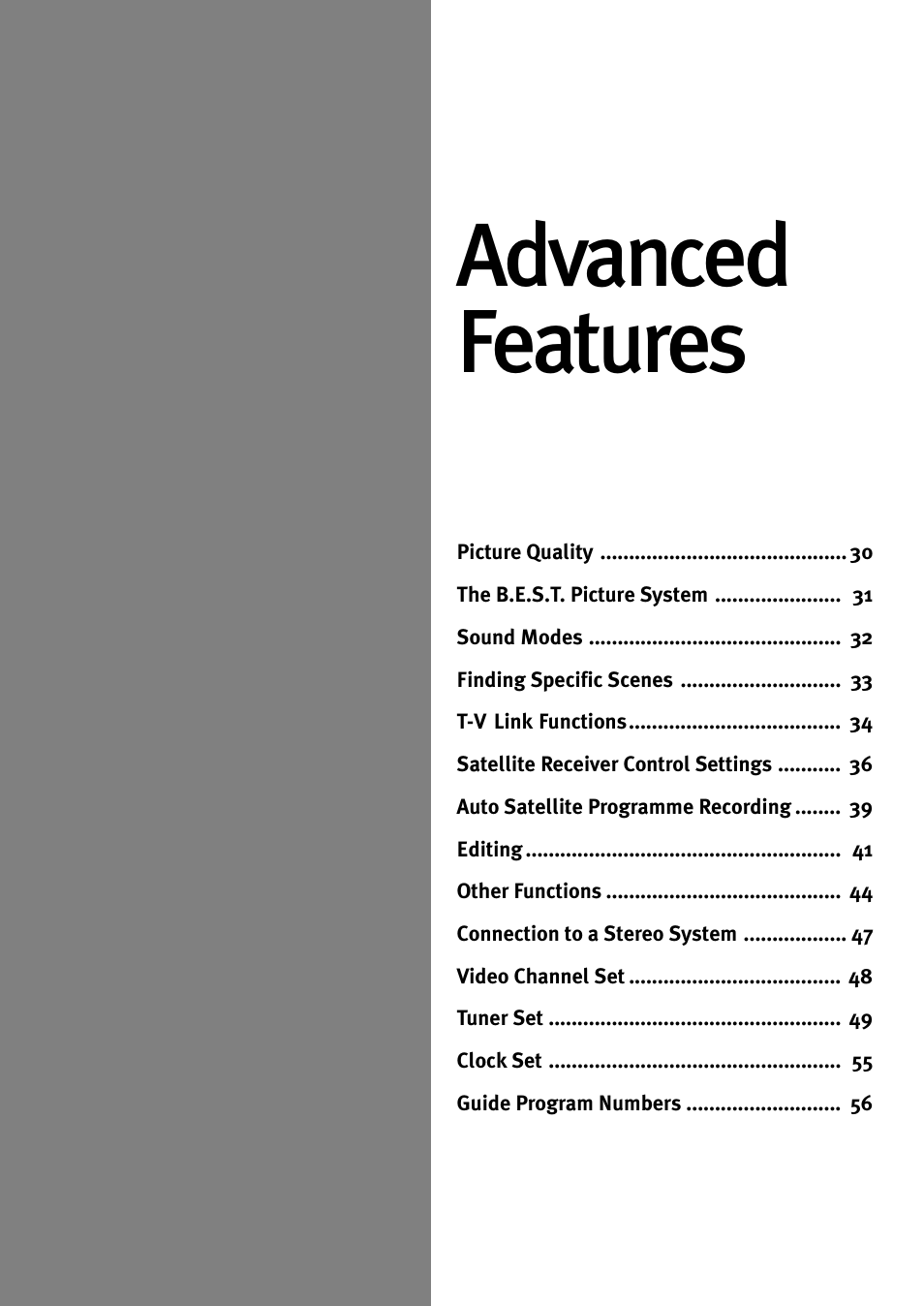 Advanced features | JVC HR-J785EK User Manual | Page 29 / 64