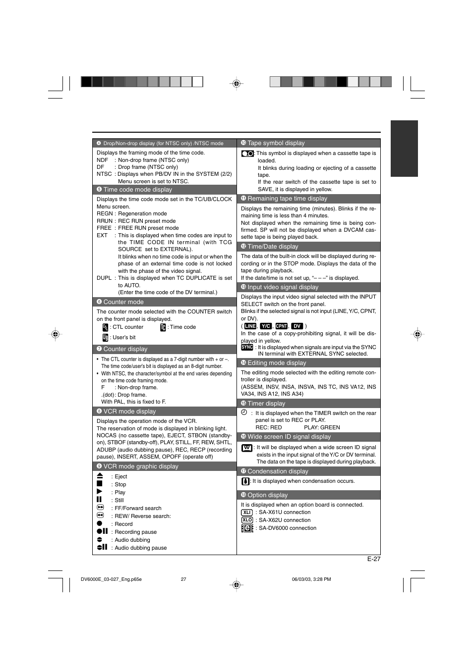 JVC BR-DV6000E User Manual | Page 27 / 106