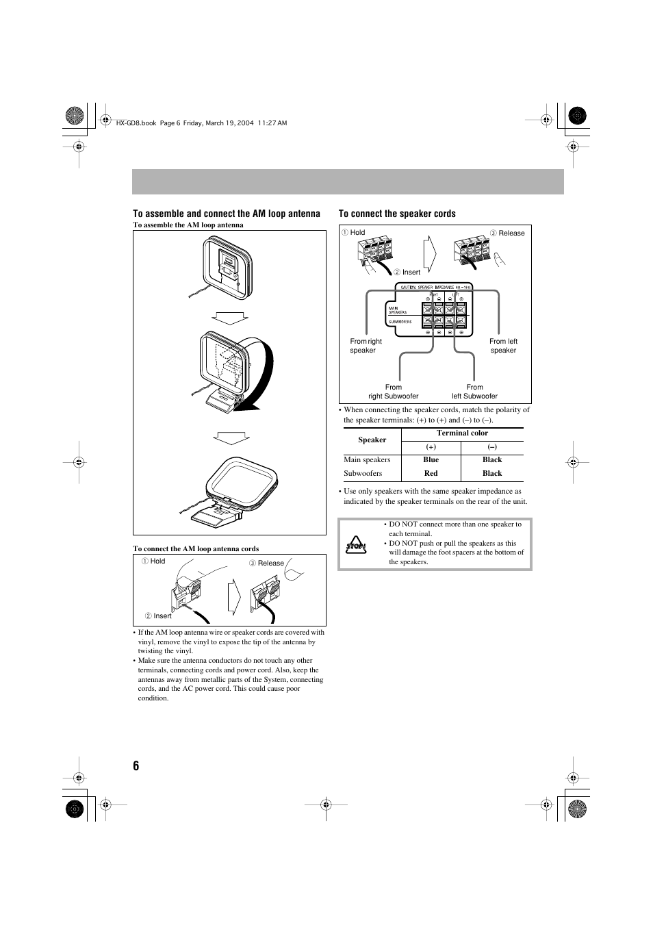 JVC CA-HXGD7 User Manual | Page 8 / 60