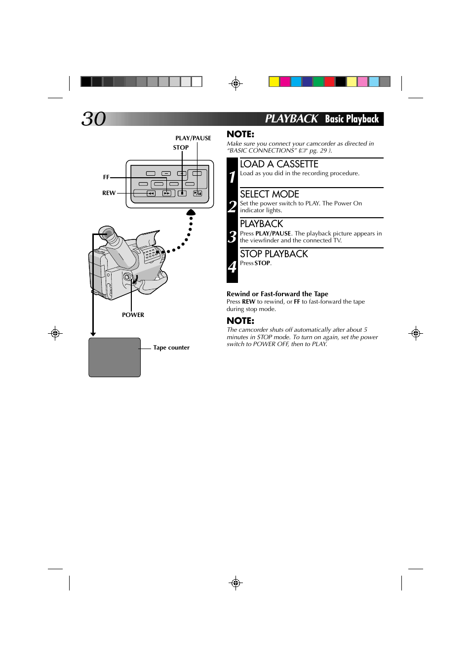 Playback | JVC YU30052-513-2 User Manual | Page 30 / 48