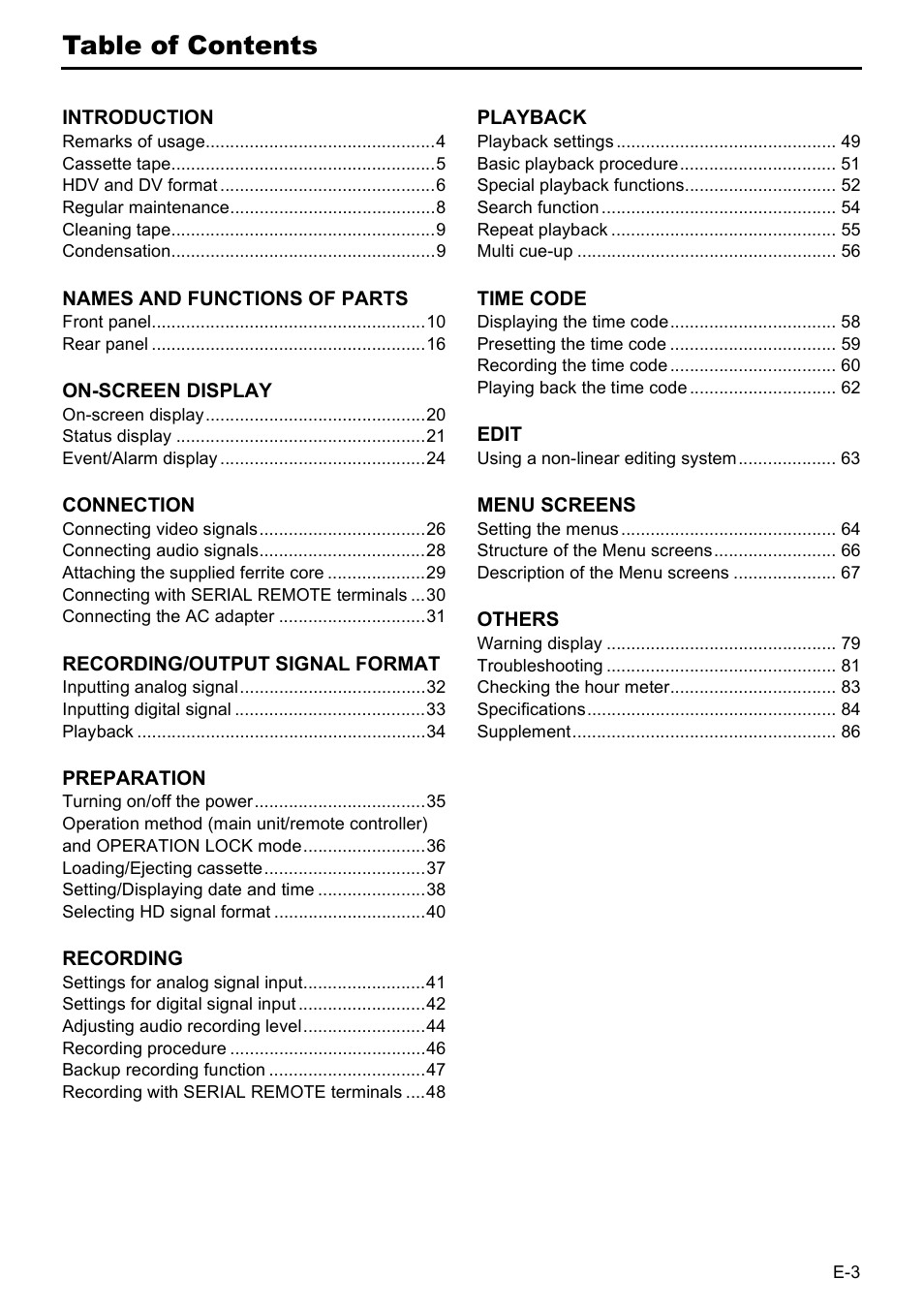 JVC BR-HD50 User Manual | Page 7 / 91