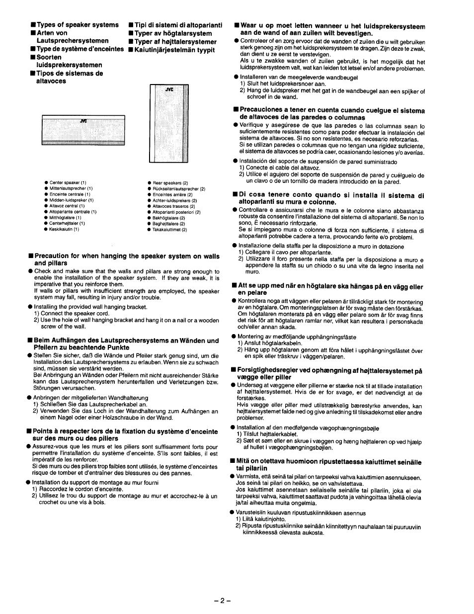 JVC SP-CR300WD User Manual | Page 2 / 8