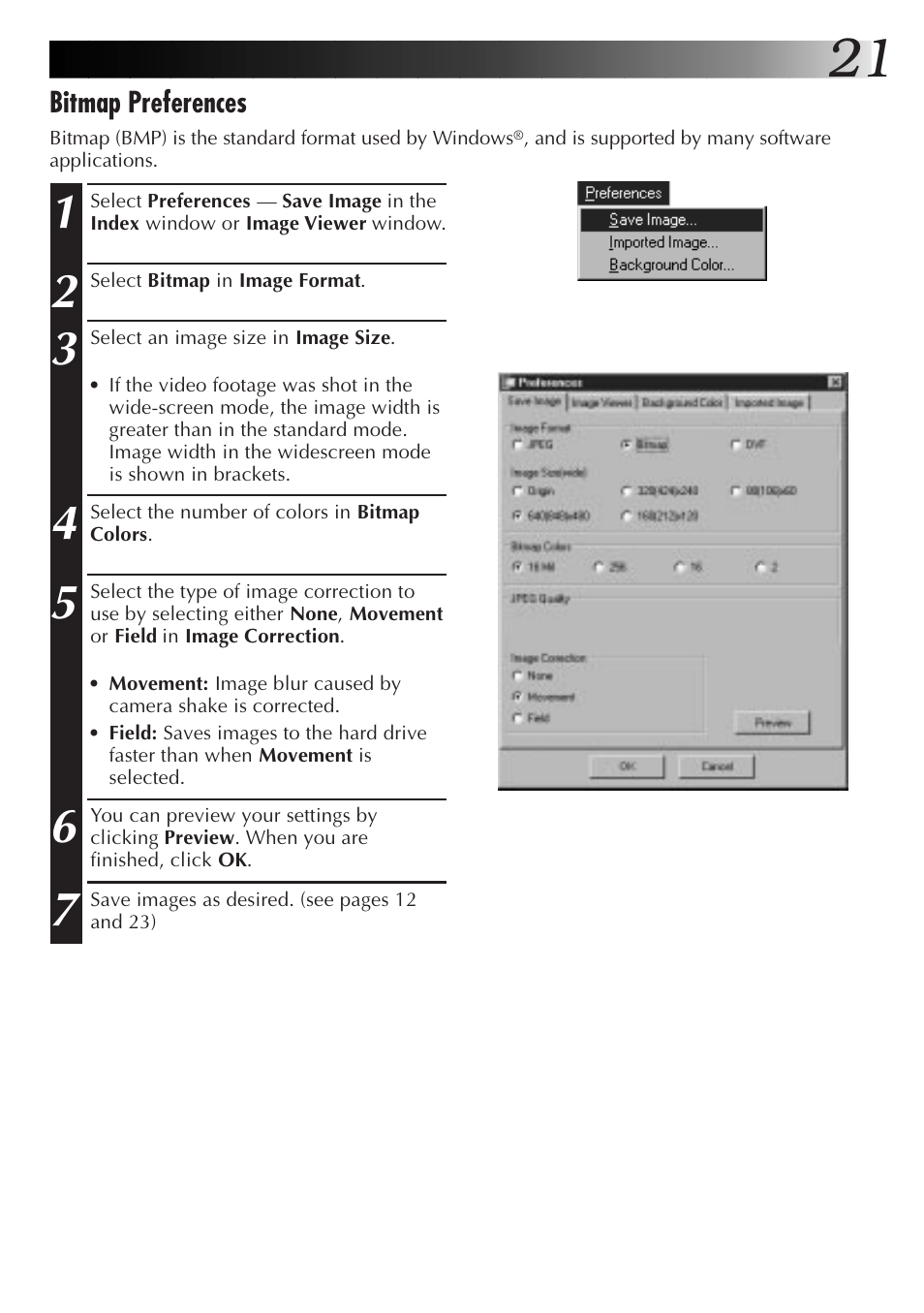 JVC PC Connection Kit User Manual | Page 21 / 56