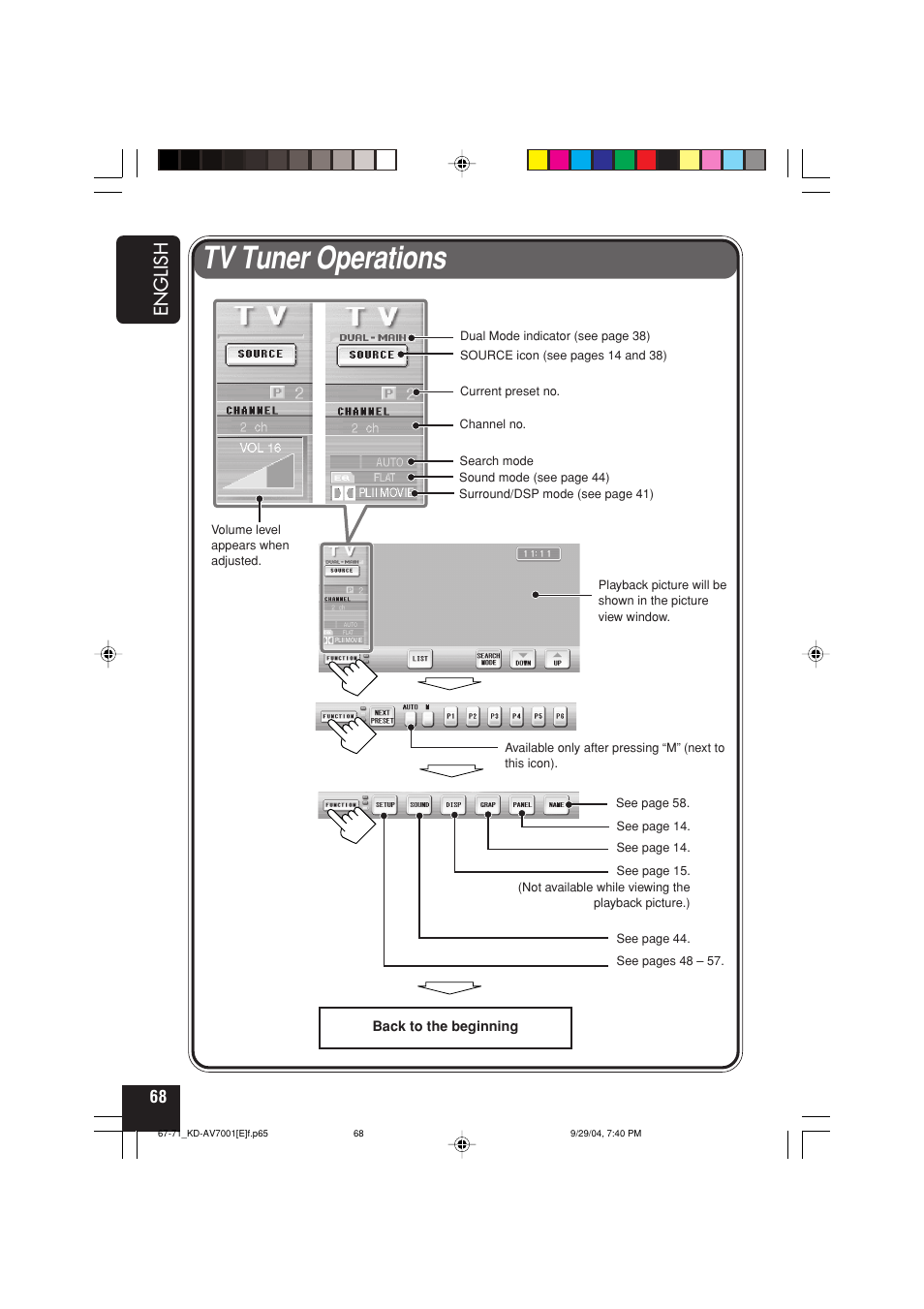 Tv tuner operations | JVC KD-AV7000 User Manual | Page 152 / 352