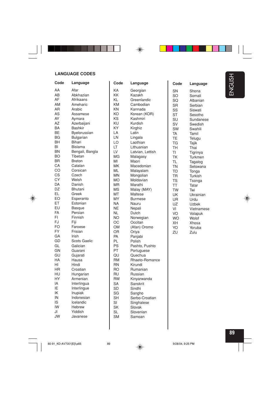 English | JVC KD-AV7000 User Manual | Page 173 / 352