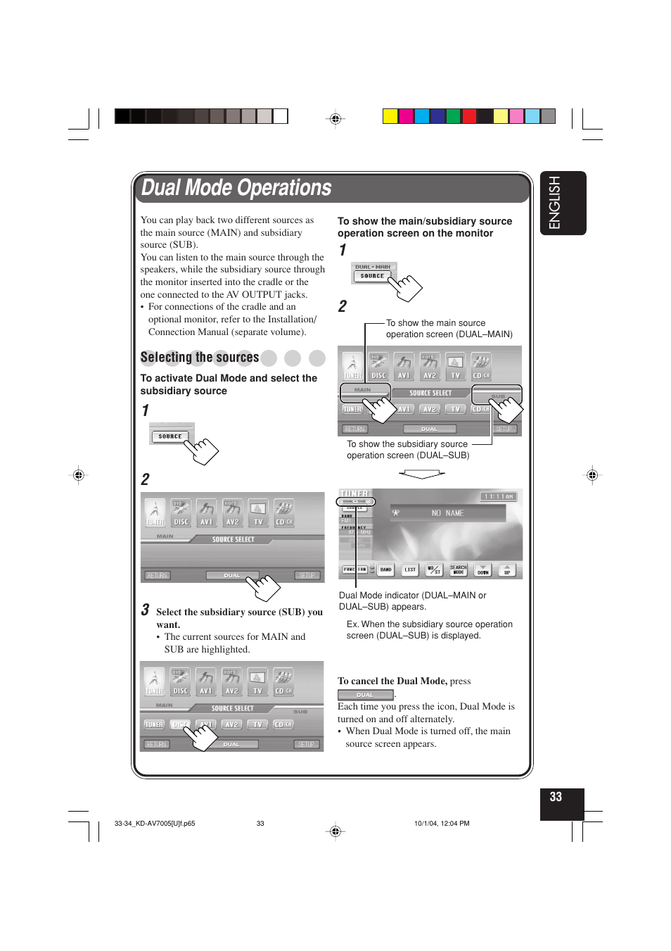 Dual mode operations | JVC KD-AV7000 User Manual | Page 215 / 352