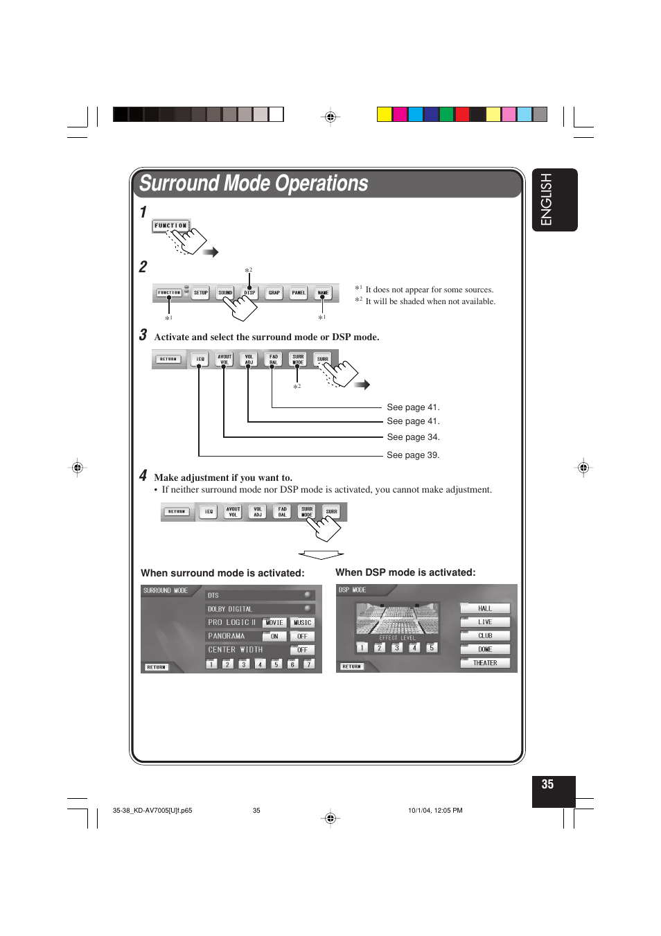 Surround mode operations | JVC KD-AV7000 User Manual | Page 217 / 352