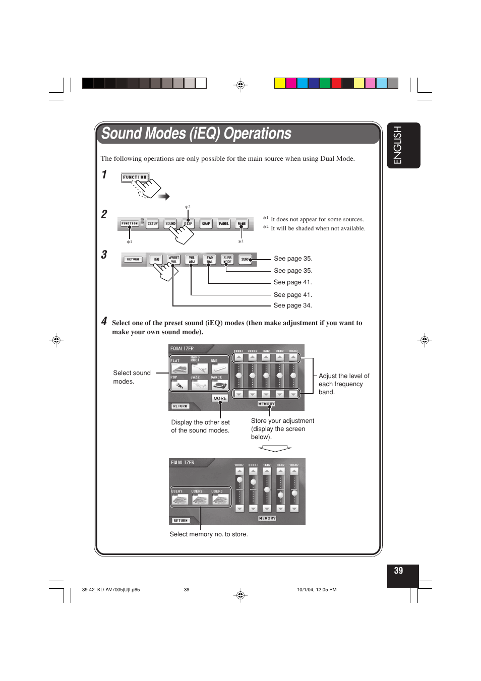 Sound modes (ieq) operations | JVC KD-AV7000 User Manual | Page 221 / 352