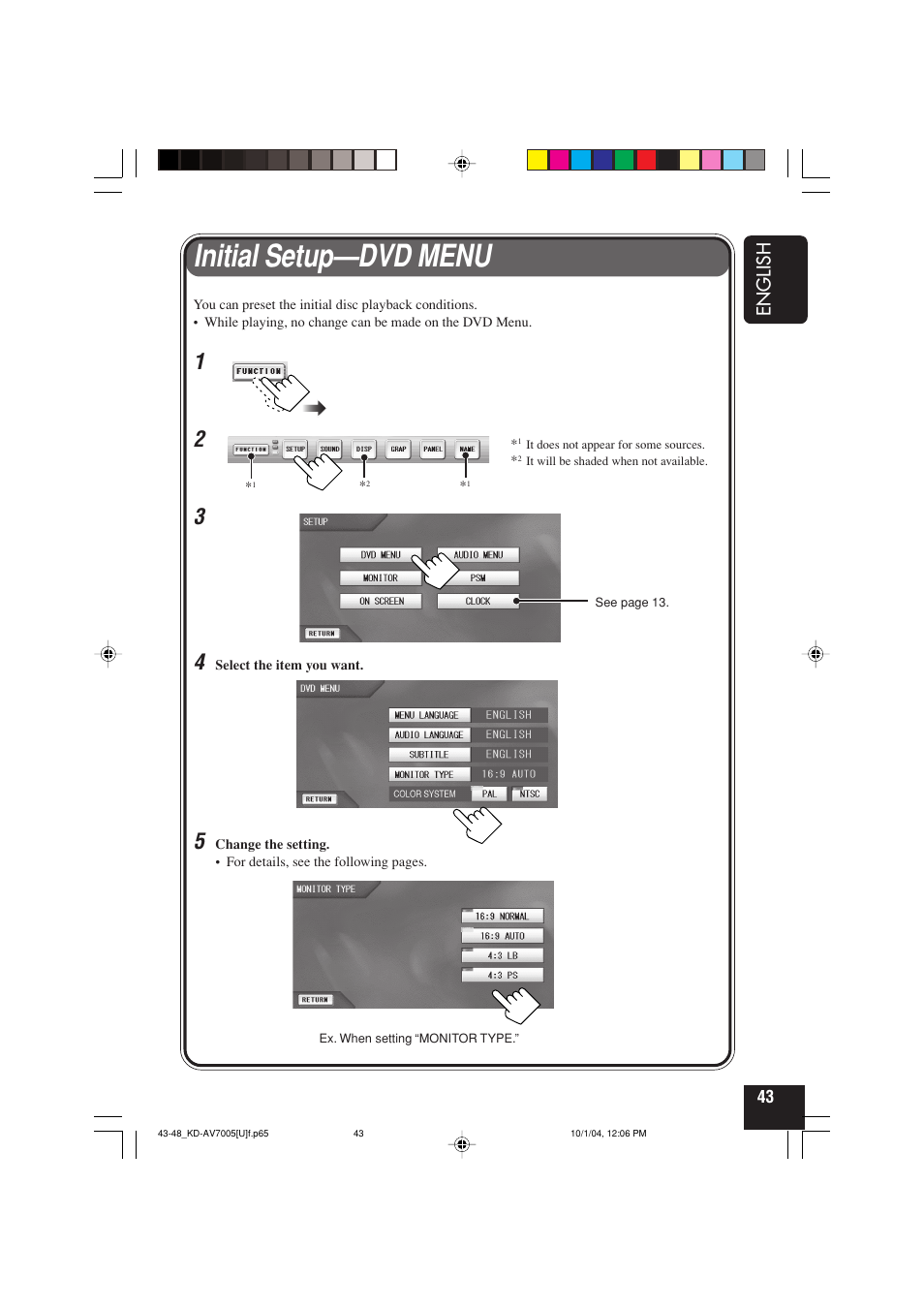 Initial setup—dvd menu | JVC KD-AV7000 User Manual | Page 225 / 352