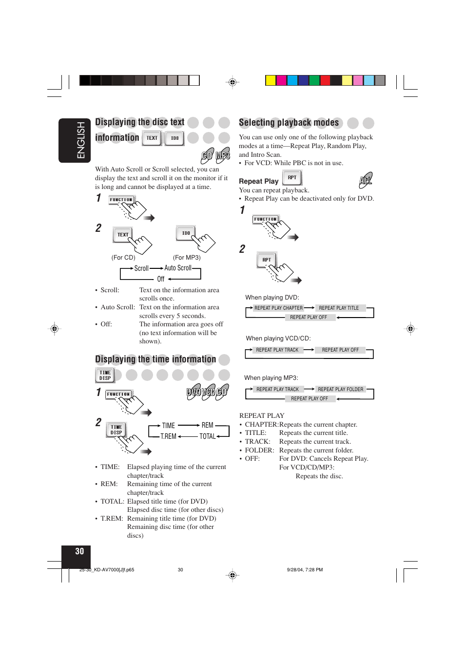 JVC KD-AV7000 User Manual | Page 30 / 352