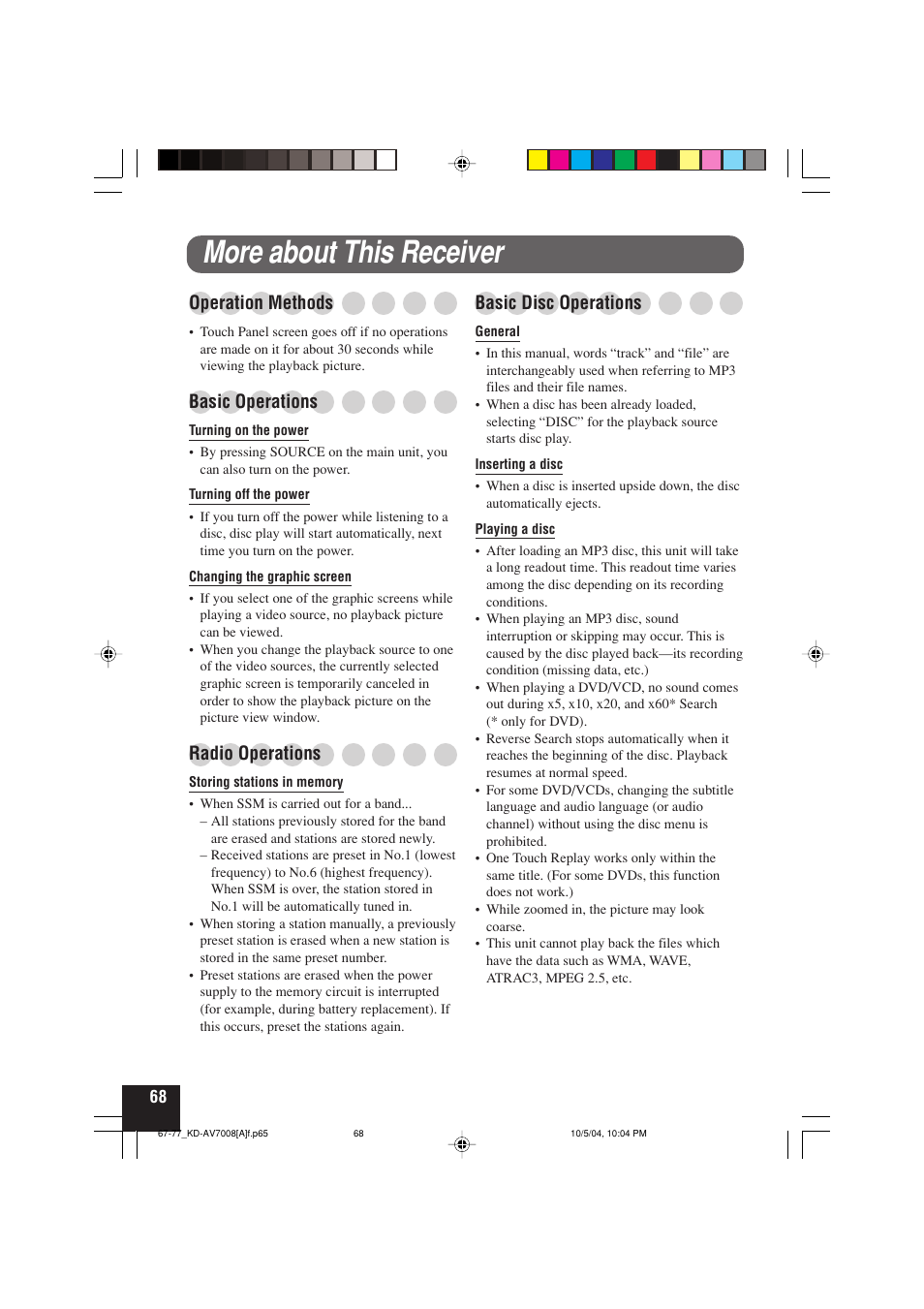 More about this receiver | JVC KD-AV7000 User Manual | Page 334 / 352