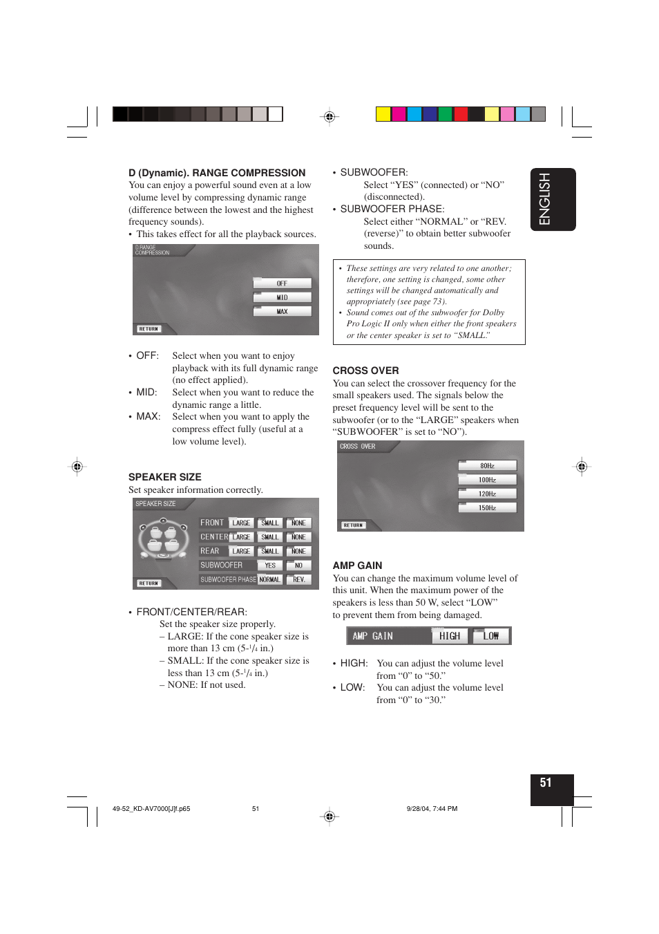 English | JVC KD-AV7000 User Manual | Page 51 / 352
