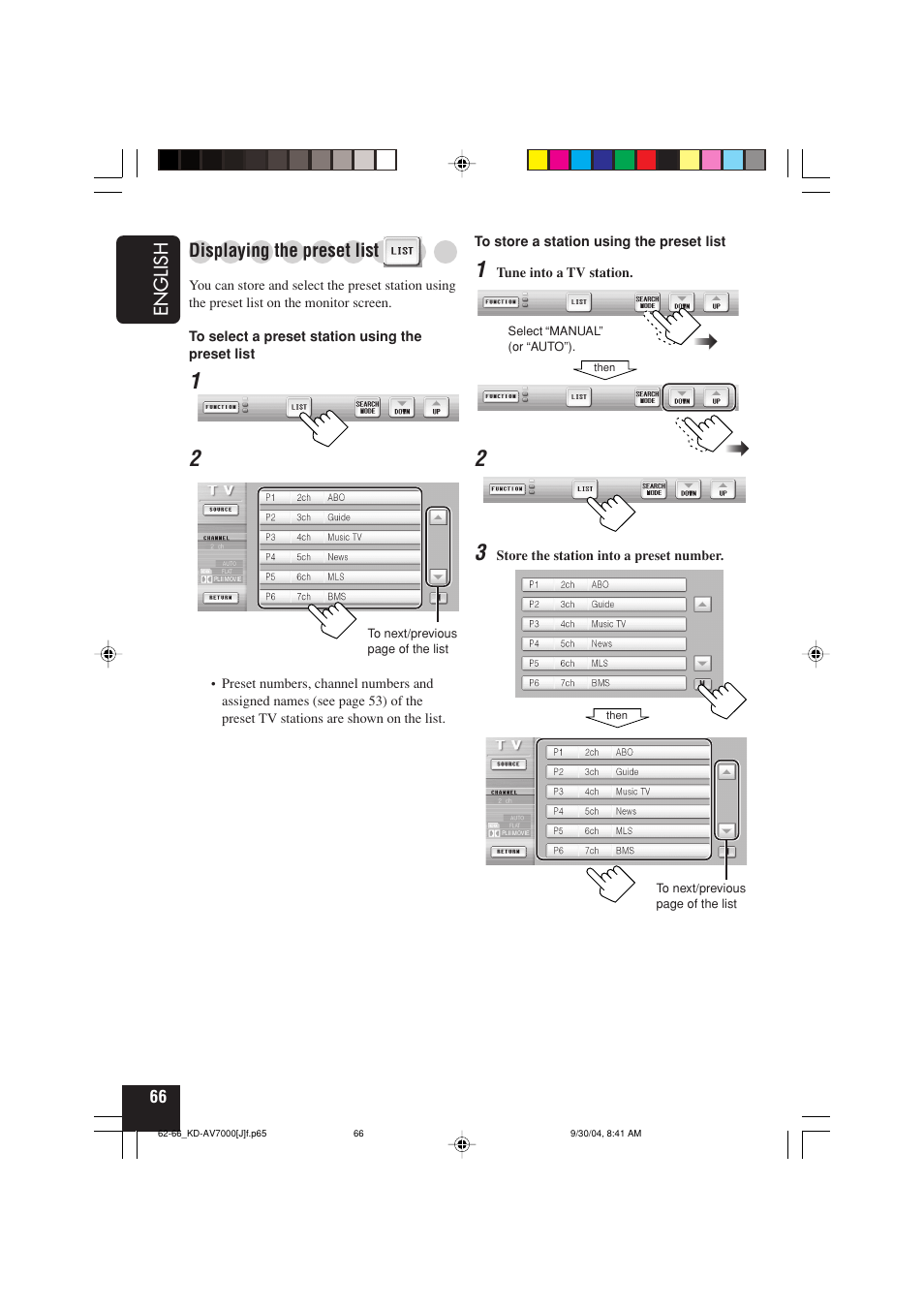 JVC KD-AV7000 User Manual | Page 66 / 352