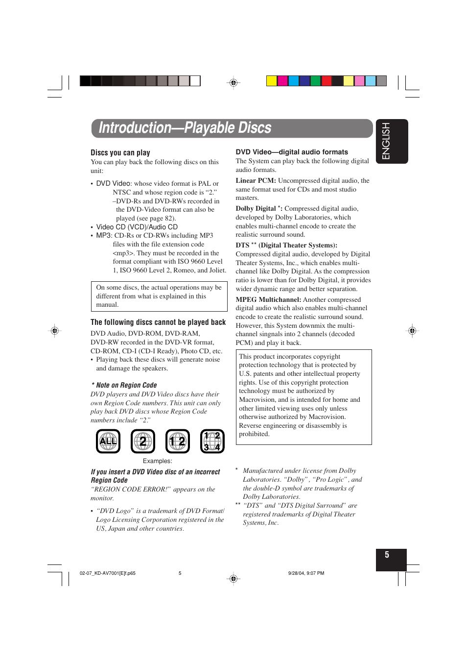 Introduction—playable discs | JVC KD-AV7000 User Manual | Page 89 / 352