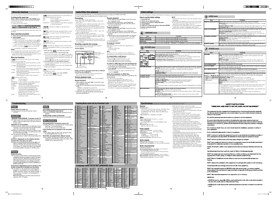 JVC XV-N327B User Manual | Page 2 / 2