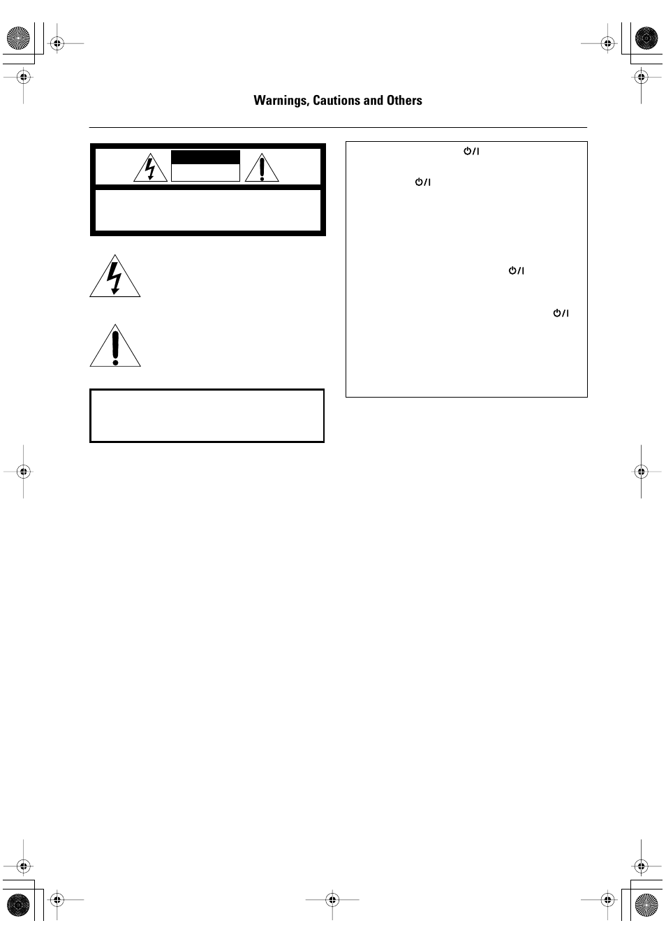 Warnings, cautions and others | JVC FS-P550 User Manual | Page 2 / 47