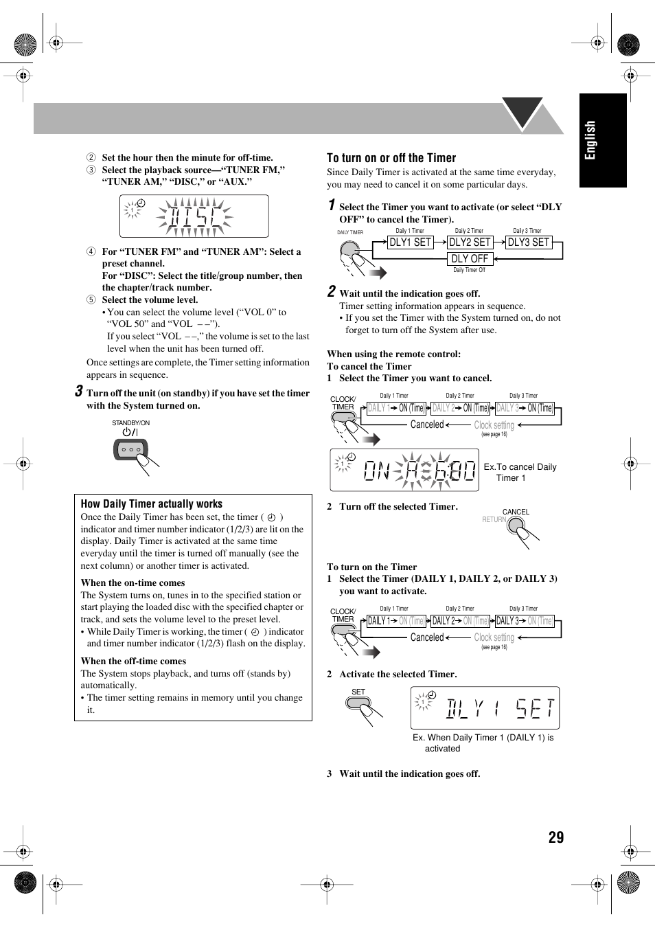 English | JVC FS-P550 User Manual | Page 33 / 47