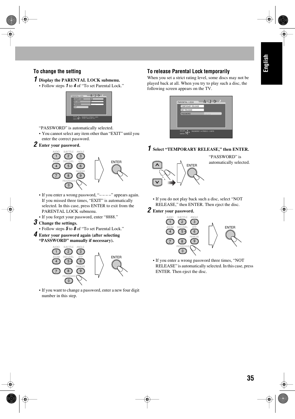 English | JVC FS-P550 User Manual | Page 39 / 47